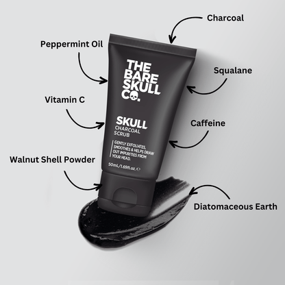 Skull Charcoal Scrub - The Bare Skull Co.